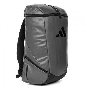 125P  ADIDAS PU SPORTS BACKPACK  (GREY/BLACK)